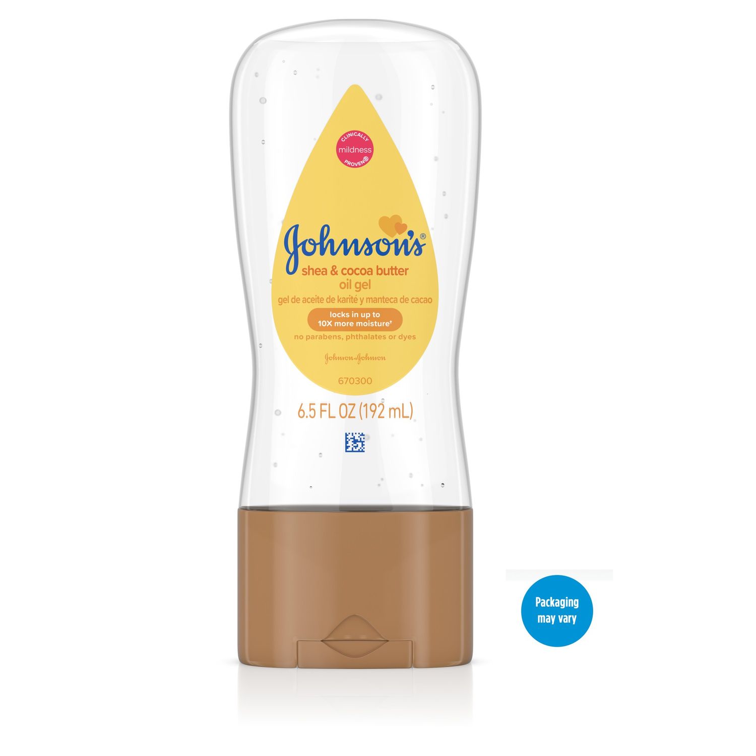 JOHNSONS BABY OIL GEL SHEA/COCOA 6.5OZ