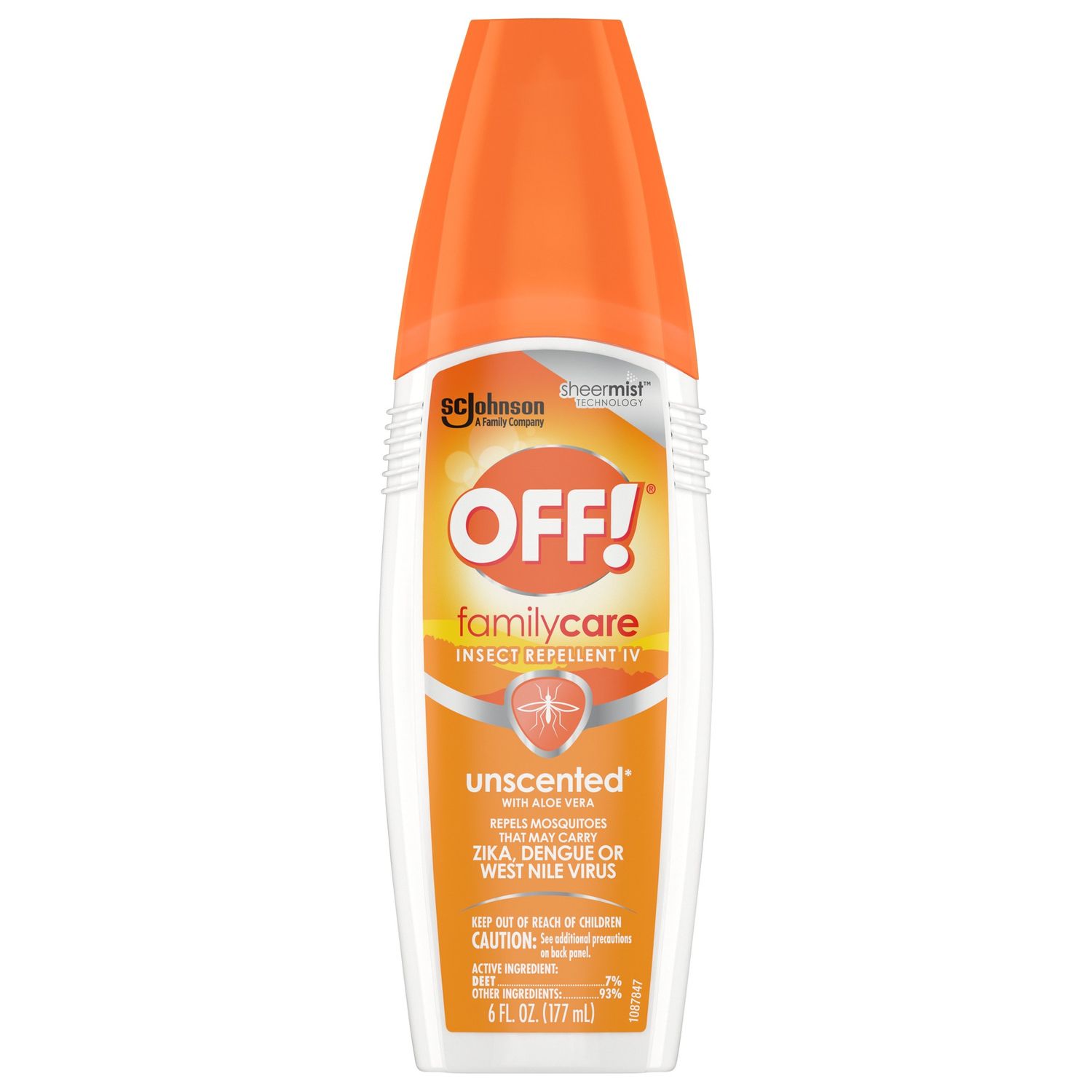 Off! FamilyCare Insect Repellent IV, Unscented - 6.0 Fl Oz