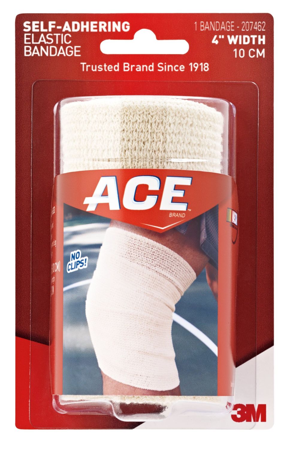 MMM207462 Athletic Support Wrap, 4 in. W, Self-Adhering, Tan