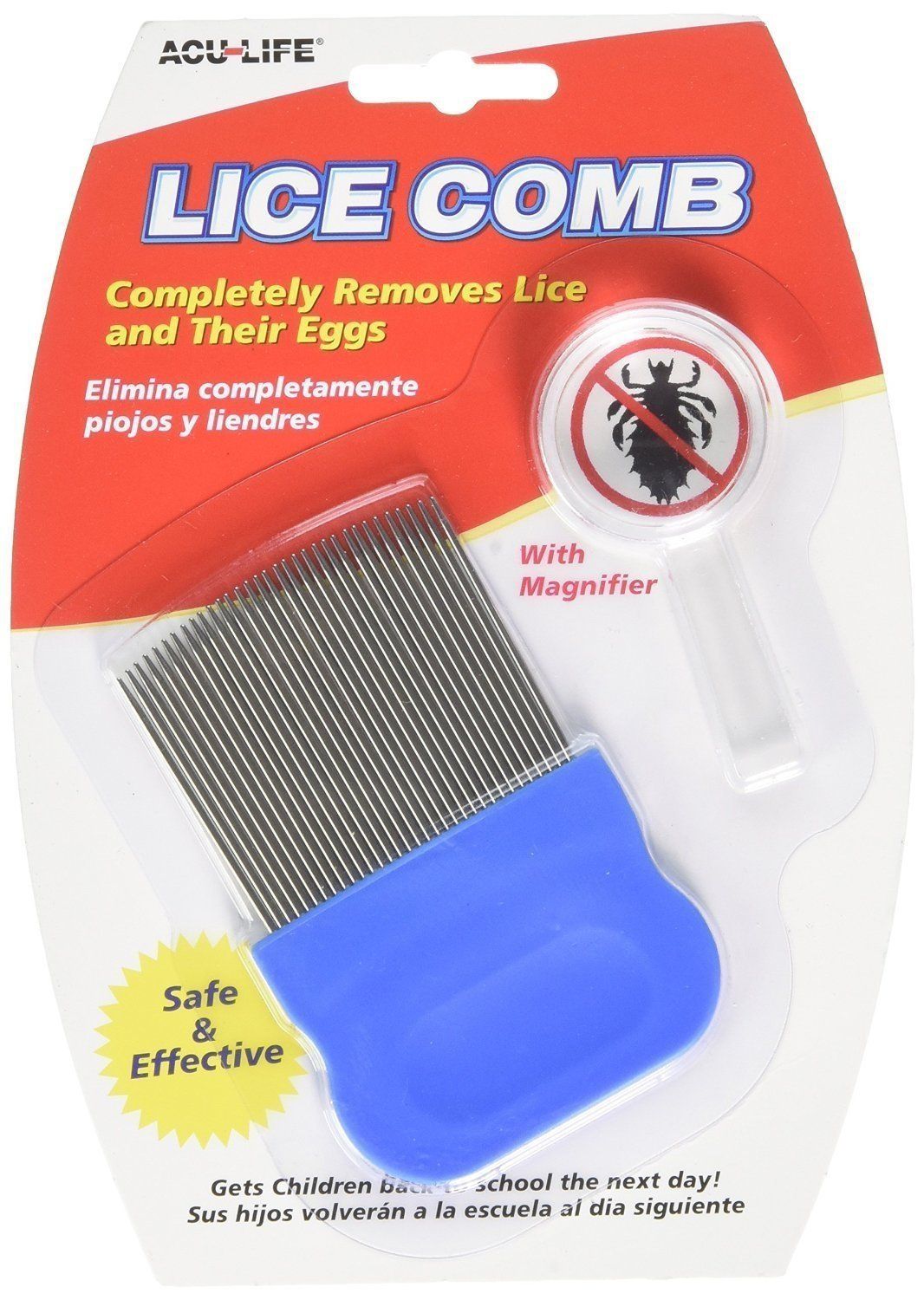 27721700 Silver Comb Acu-Life Metal Lice