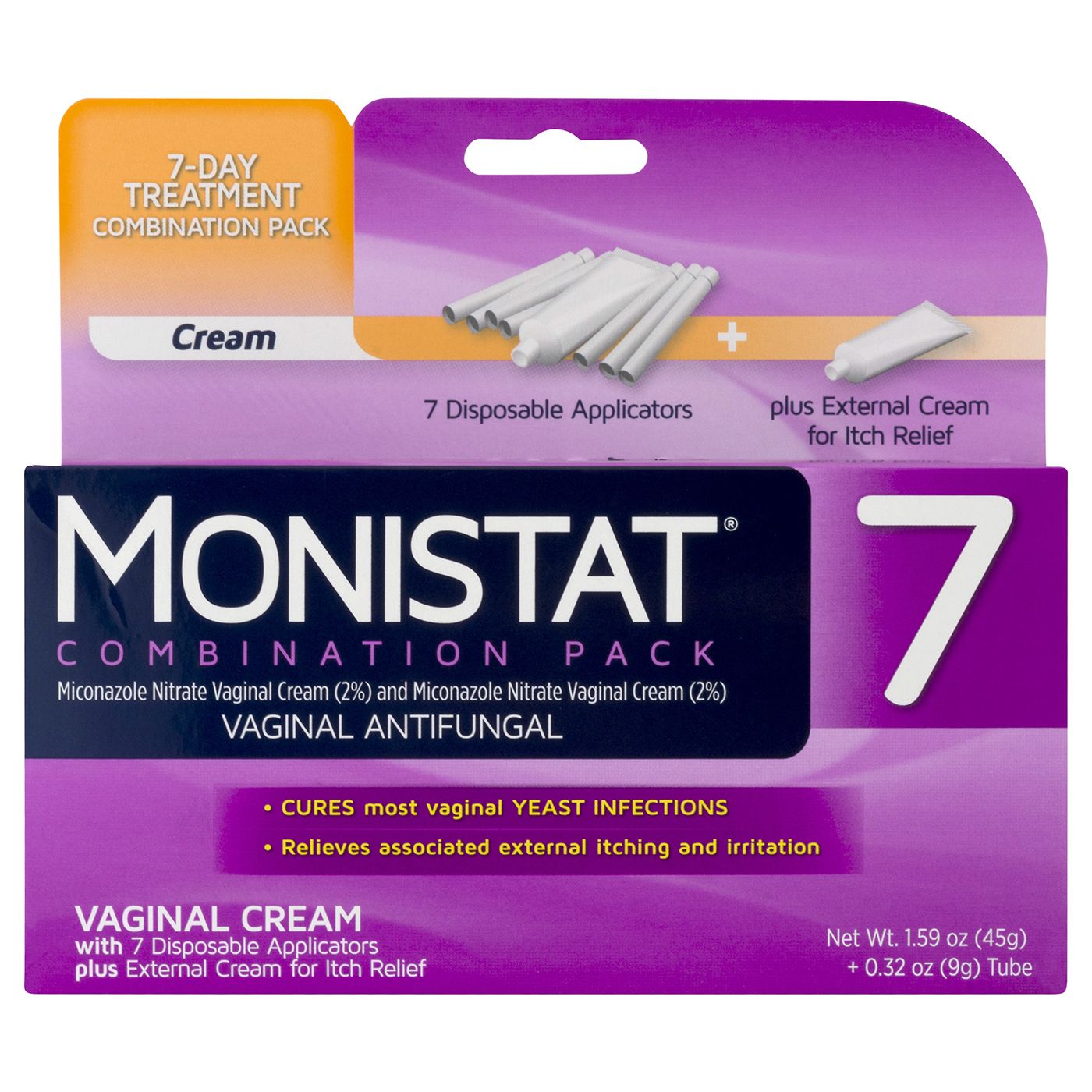 Monistat 7 Day Simple Cure Combo Cream - 1.0 Ea