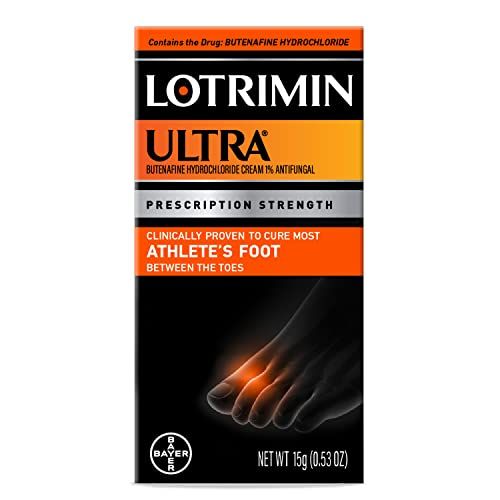 Lotrimin Ultra 1 Week Athlete's Foot Treatment, Prescription Strength Butenafine Hydrochloride 1%, Cures Most Athlete’s Foot Between Toes, Cream.53