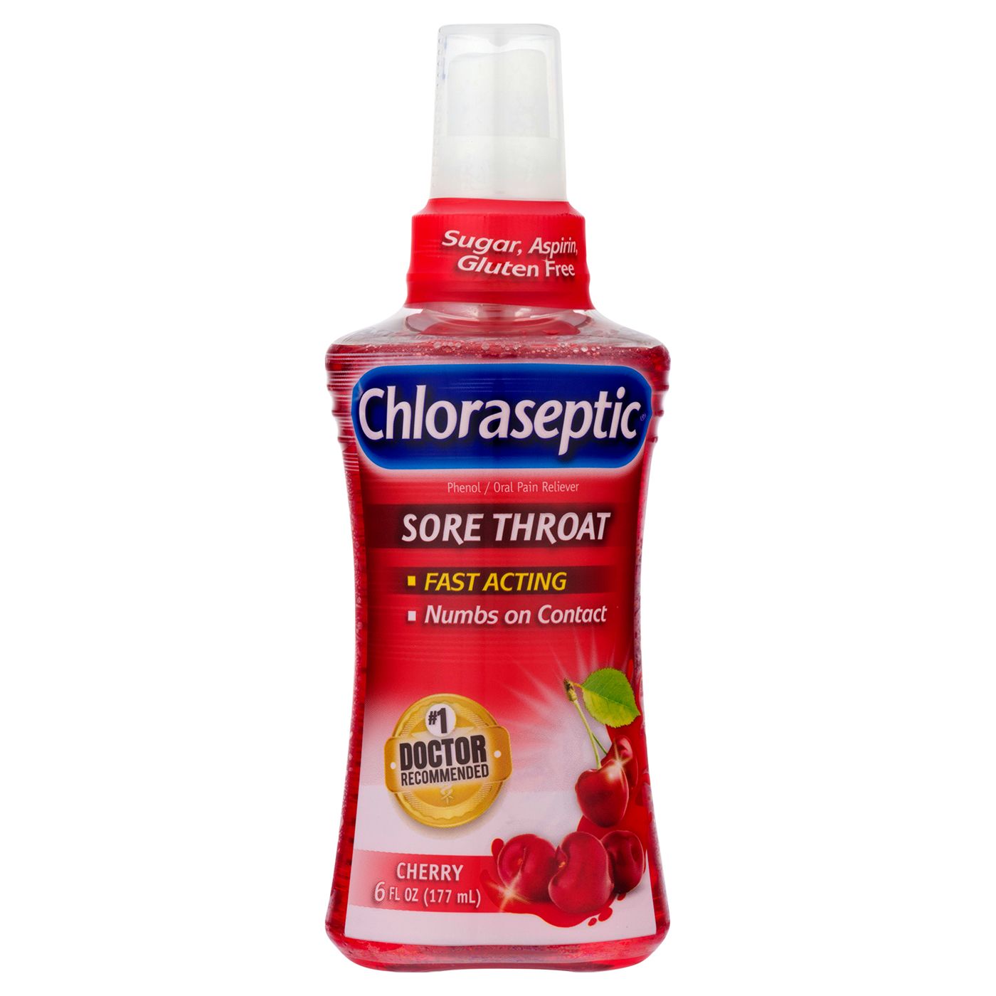 Chloraseptic Sore Throat Spray  Cherry Flavor  6 Fl Oz