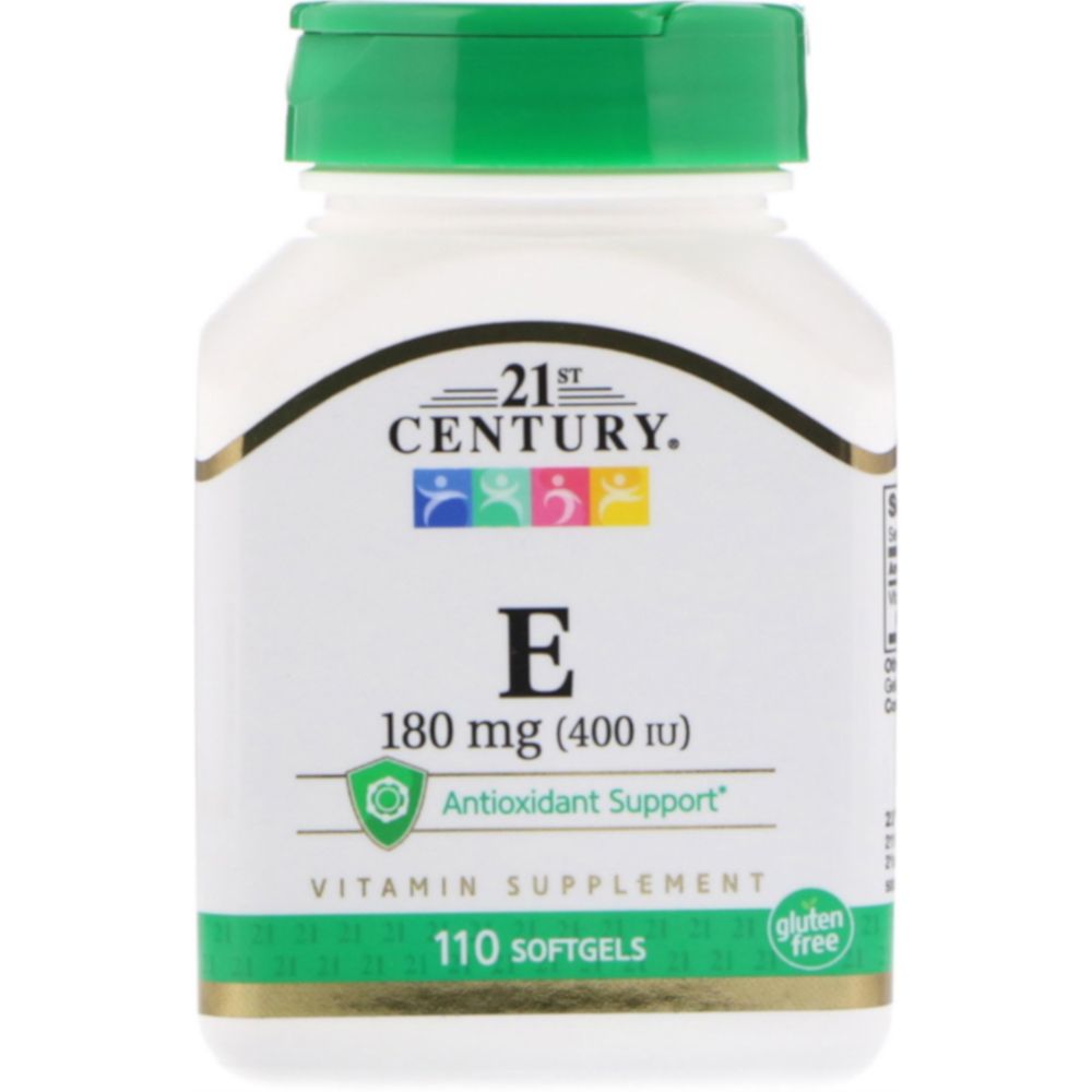 21st Century Vitamin E-400 IU  180mg  110 Softgels Each