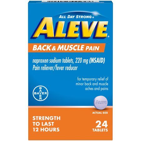 Aleve Back & Muscle Pain Naproxen Sodium Tablets - 24.0 Ea