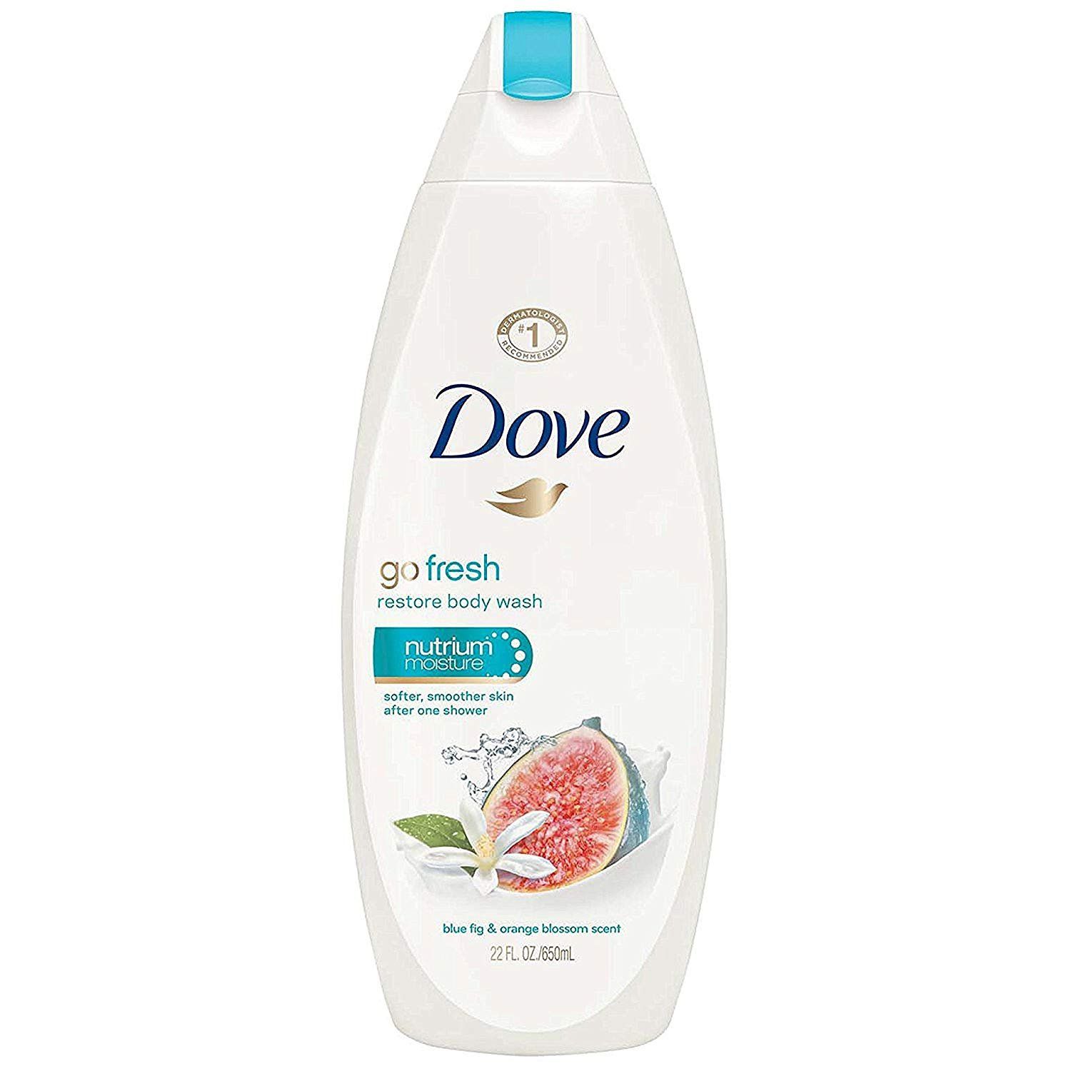 Dove Go Fresh Blue Fig and Orange Blossom Body Wash, 22 Oz