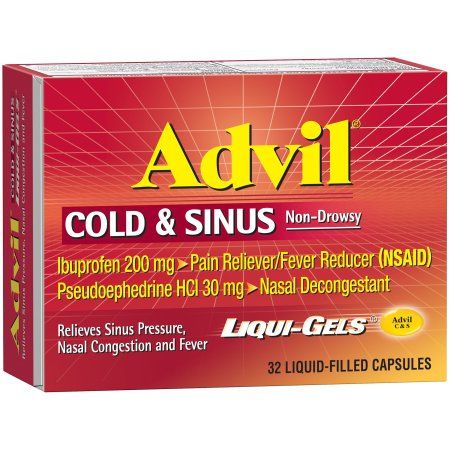 ADVIL COLD SINUS LIQUIGEL PSE 32CT