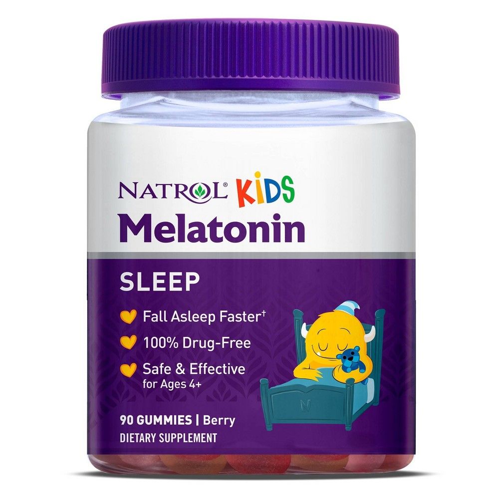 Natrol 239604 Kids Melatonin Gummies; Berry - 90 Count