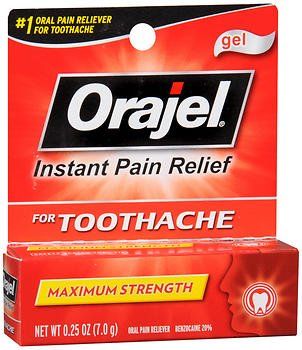 ORAJEL 3X MEDICATED ORAL PAIN GEL 0.25OZ