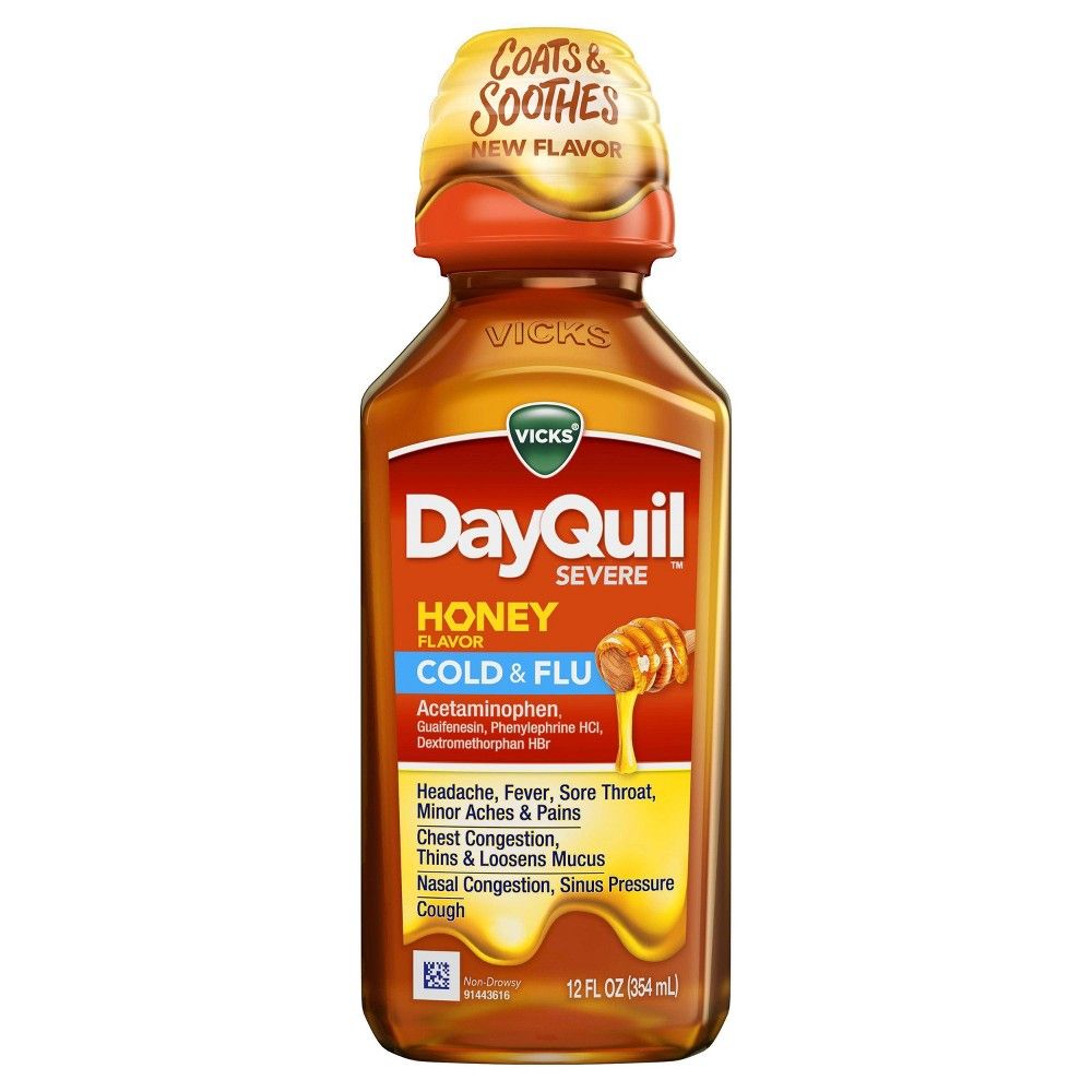 DAYQUIL SEVERE HONEY LIQ 12OZ
