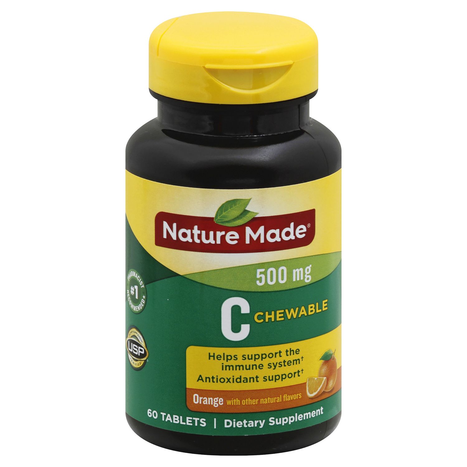 Nature Made Chewable Vitamin C 500 Mg Tablets Orange - 60.0 Ea