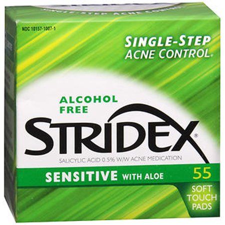 Stri-Dex Daily Care Acne Medication Pads Sensitive Skin 55 Each by Stri-Dex