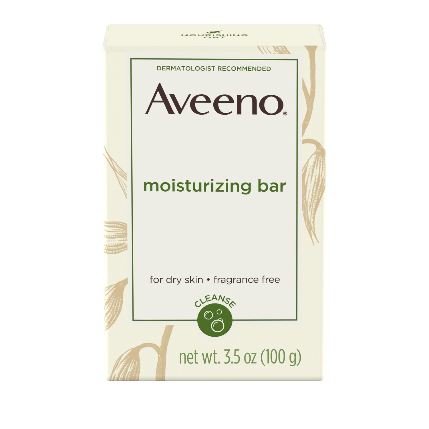 AVEENO BAR MOISTURIZE FRAG FREE 3.5OZ