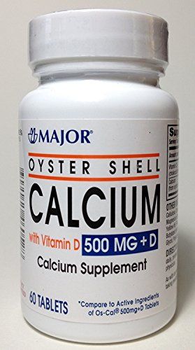 CALCIUM+D OYSTER 500MG TABLET 60CT MAJ