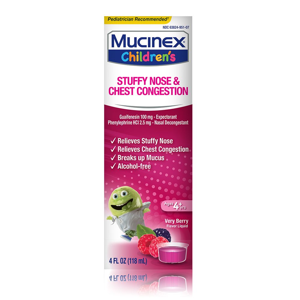 MUCINEX CHILD EXPECTORANT DECONG BRY 4OZ