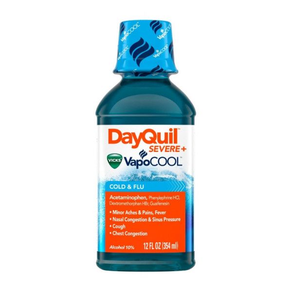 DAYQUIL SEVERE VAPOCOOL LIQUID 12OZ