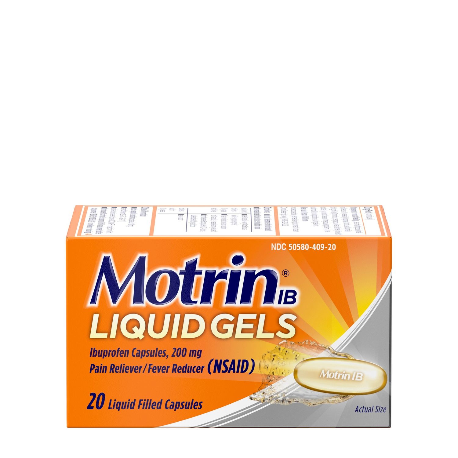 MOTRIN IB LIQUID GELS 20CT