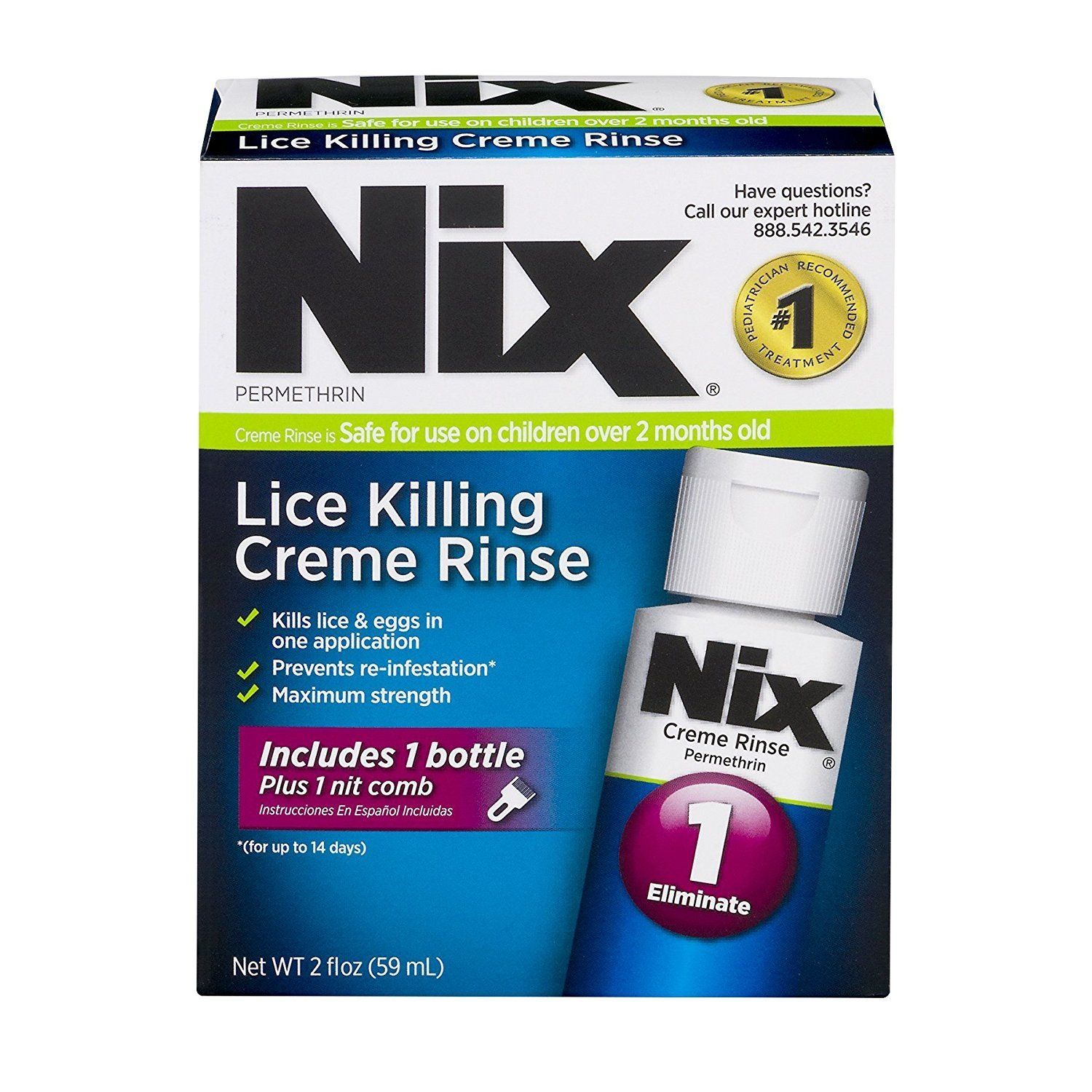 NIX CREAM RINSE 1% 2OZ