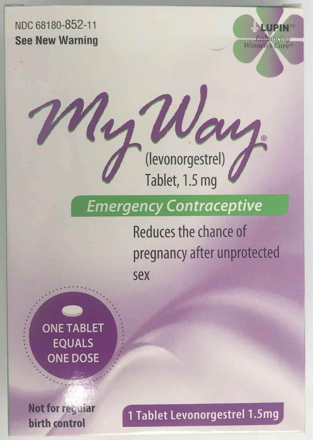 MY WAY (LEVONORGESTREL) 1.5MG TAB 1