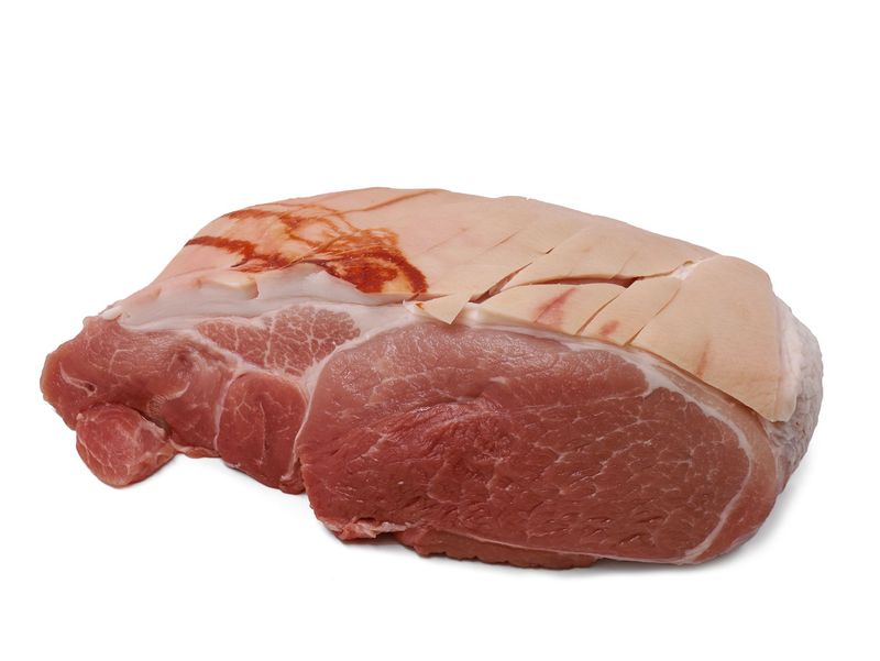 Grísa hryggur úrbeinaður með pöru