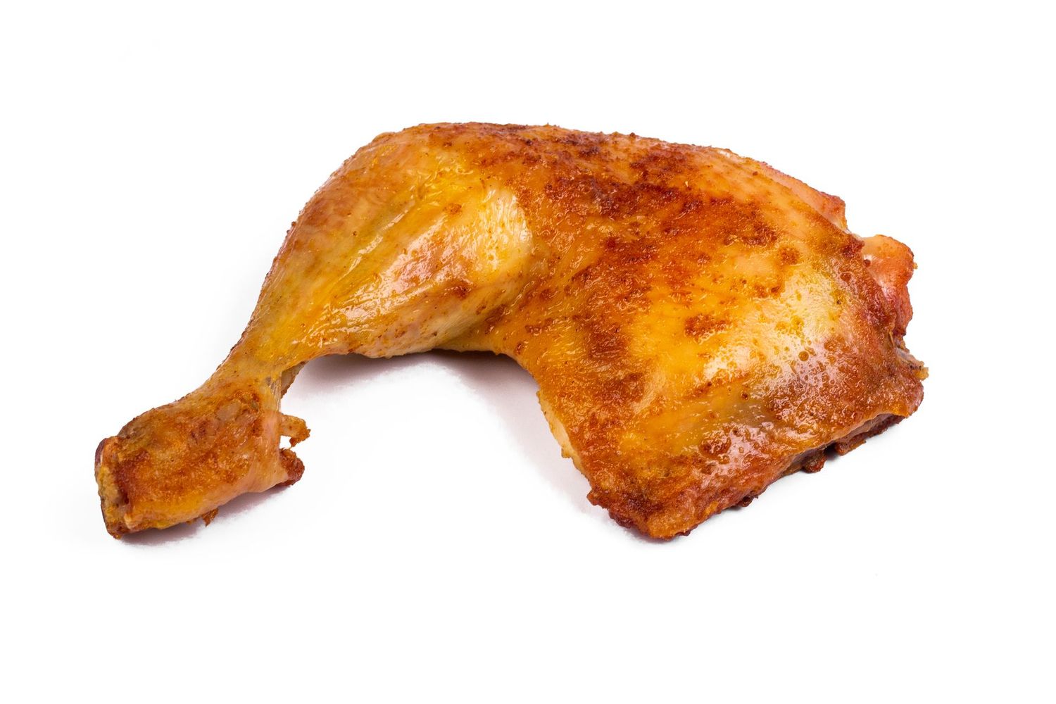 Kjúklingalæri með beini, kryddað og eldað