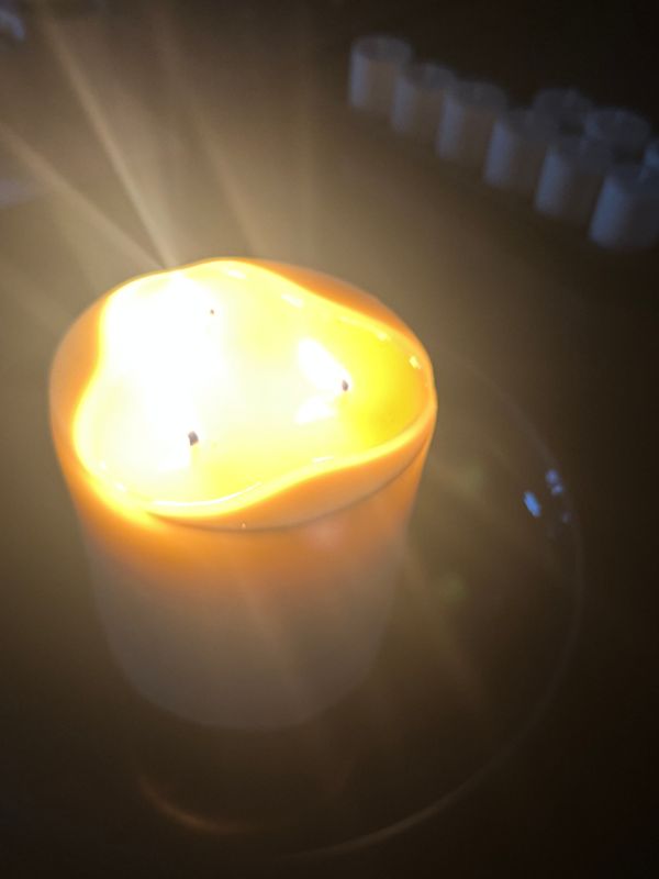 12 cm altura y diámetro. 3 Mechas