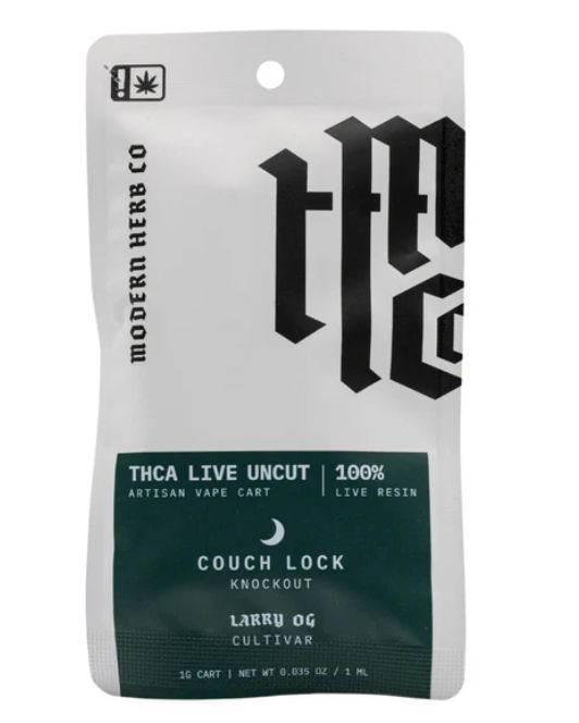 Modern Herb Co. – Live Resin | THCA | Uncut | 1G Cart, Strain: Larry OG