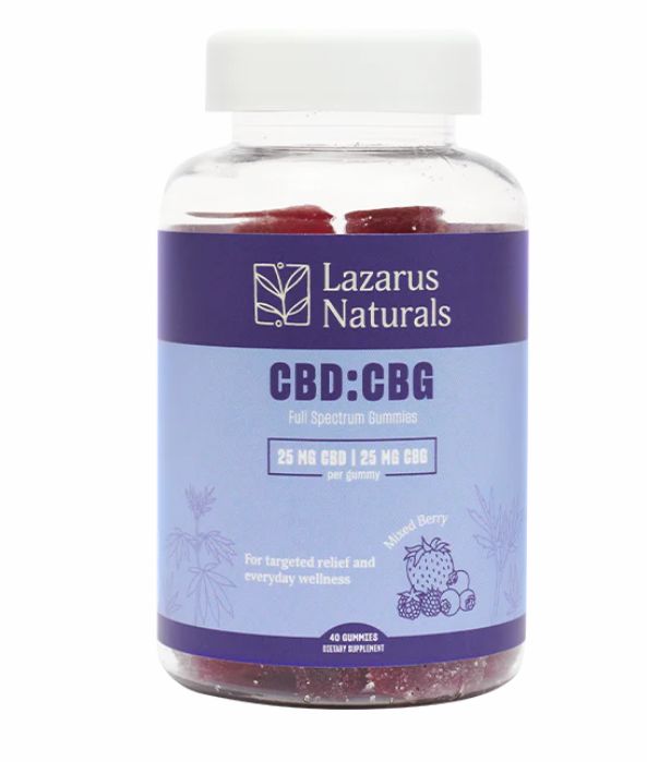 CBD+CBG Gummies, Mixed Berry