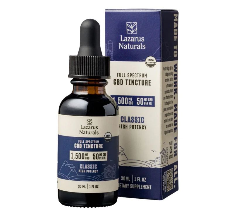 ORGANIC CBD TINCTURE, 50MG/ML CLASSIC