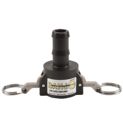Banjo 3/4" F-CAM to 3/4" Hose Barb Black