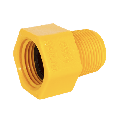Banjo 3/4&quot; F-GH to 3/4&quot; M-THD Yellow