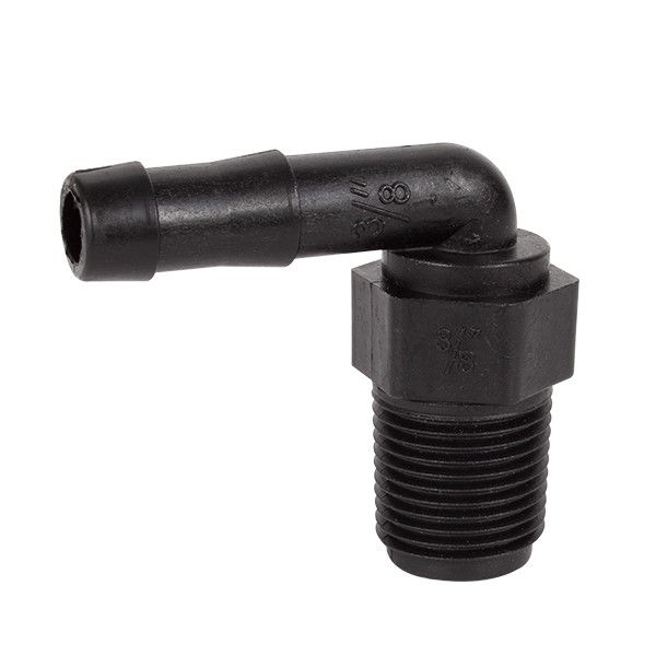 Banjo 3/8&quot; THD, 3/8&quot; Hose Barb 90°