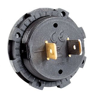 Voltage Meter Round Blue