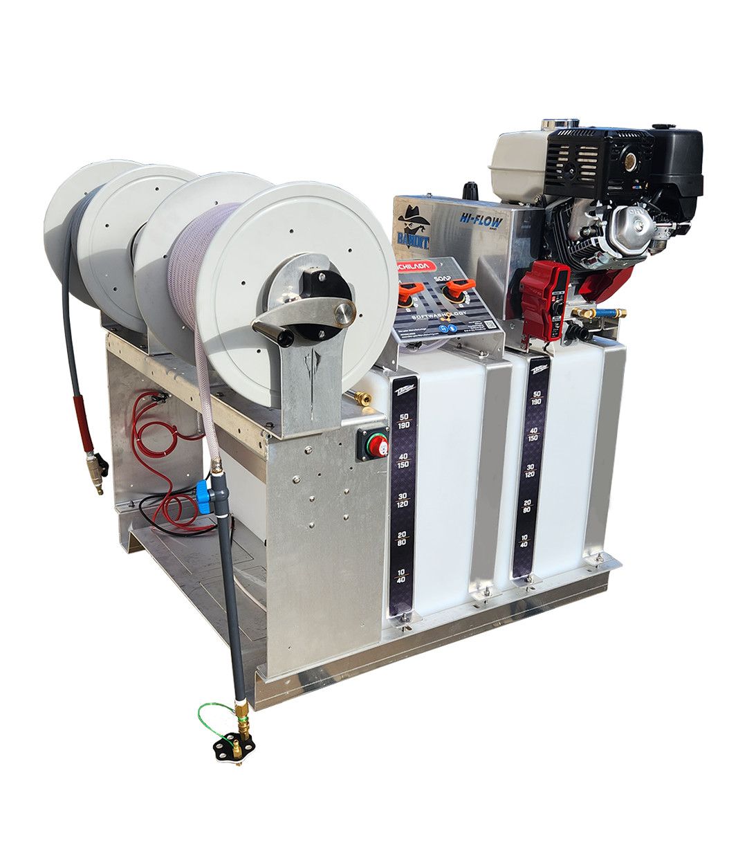 Softwashology Enchilada 50 Gallon Soft Wash &amp; 50 Gallon Power Wash Skid
