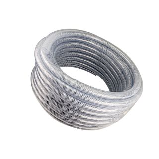 Titan 12&quot; Aluminum &amp; SS Reel with 1/2&quot; Clear Braid Hose
