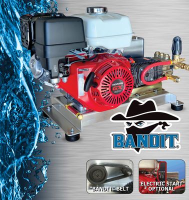 Bandit Belt Drive Skid Pressure Washers