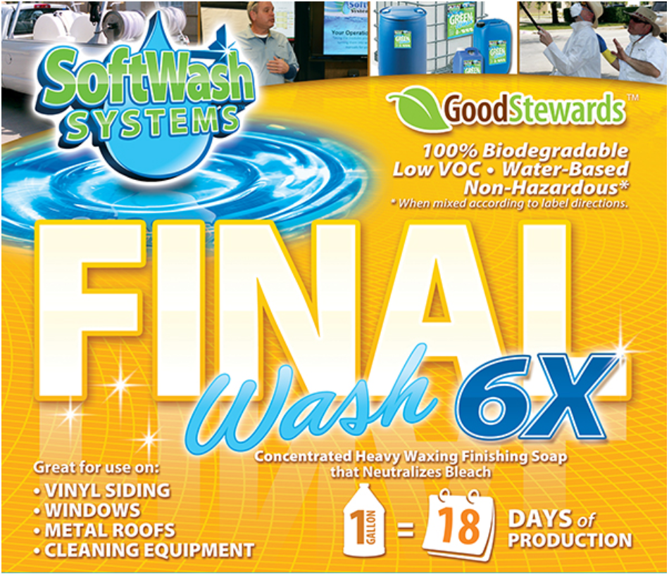 Final Wash 6X 55G Drum