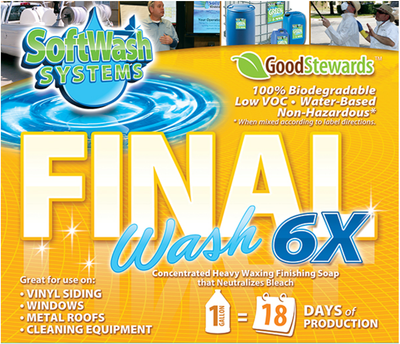 Final Wash 6X 55G Drum