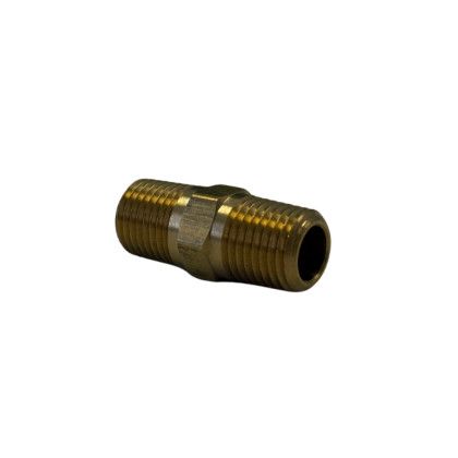 1/4M-1/4M Brass Nipple