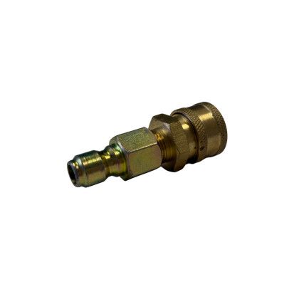 QC Socket / Plug 3/8 MNPT Brass - Assembly