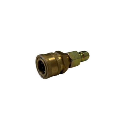 QC Socket / Plug 3/8 MNPT Brass - Assembly