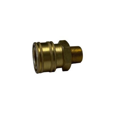 QC Socket 3/8 MNPT Brass - PSI