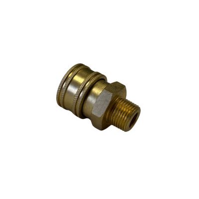 QC Socket 3/8 MNPT Brass - PSI
