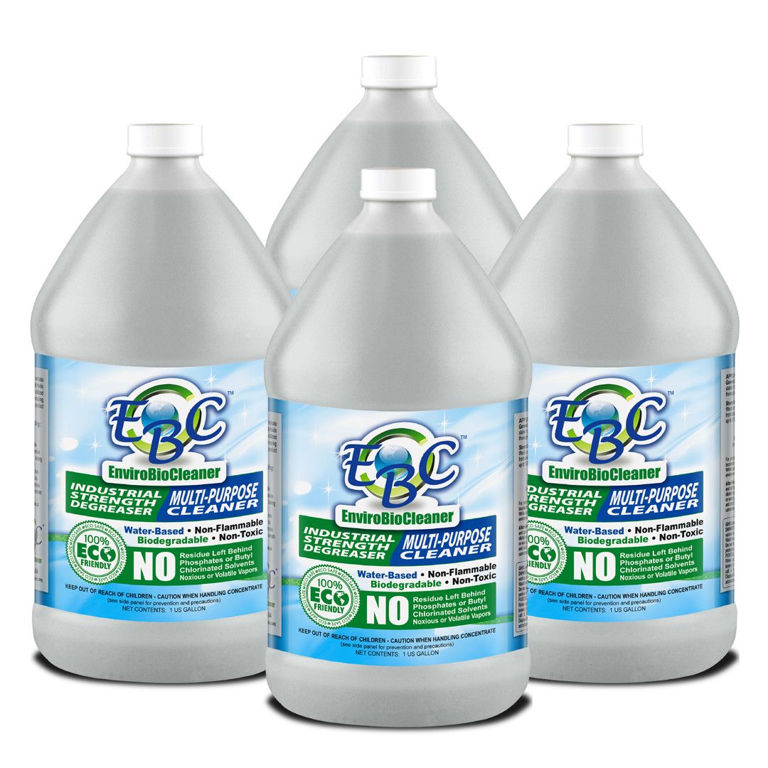 Enviro Bio Cleaner (EBC) Industrial Cleaner &amp; Multi-Purpose Cleaner 1 Case (4 Gallons)