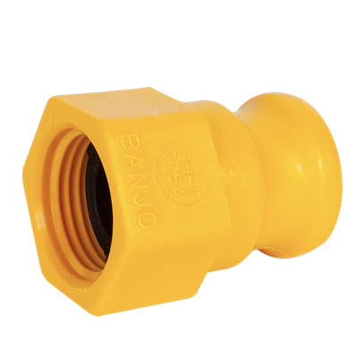 Banjo 3/4" M-CAM to 3/4" F-GH Yellow