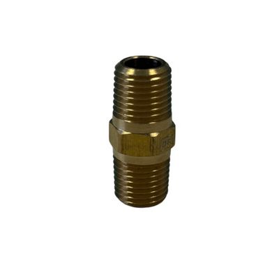 1/4M-1/4M Brass Nipple
