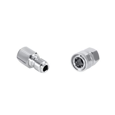 3/8" NPT Male &amp; Female Hose Adapter SS - Pressure Washer