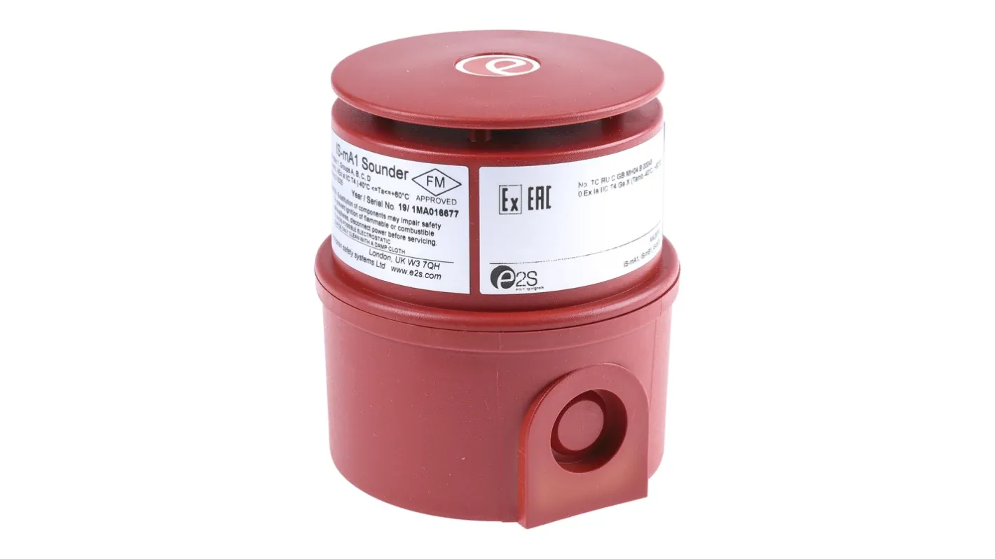 Avertisseur sonore Atex Zone 2 3GD T6 , 12- 24 V c.a. IP65