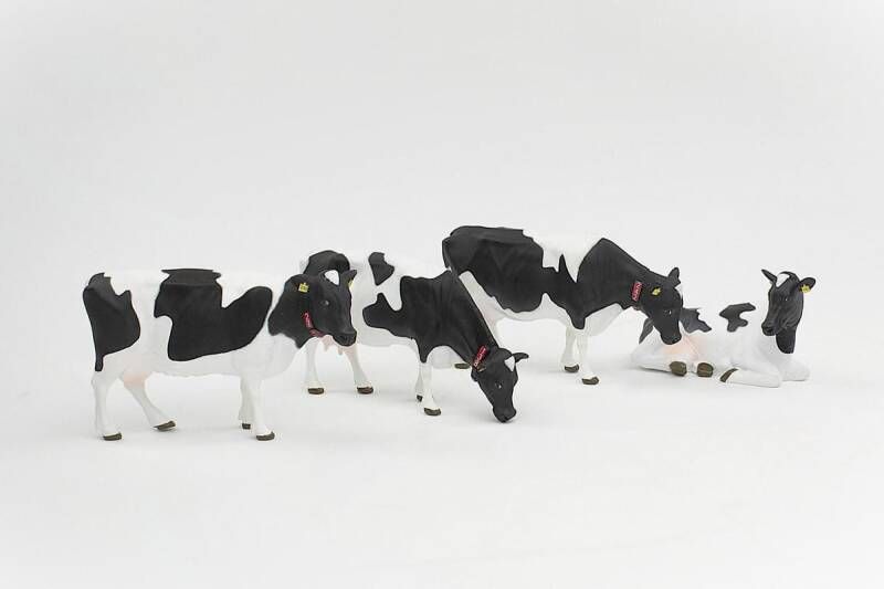 Set van 4 Holstein-Friesian koeien AT-Collections