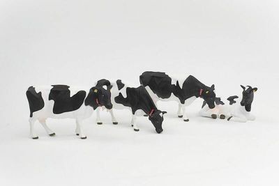 Set van 4 Holstein-Friesian koeien AT-Collections